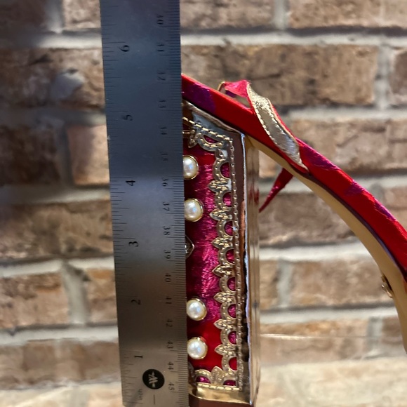 Azalea Wang Aline Gemstone Platform Sandal w/ Ankle Strap - Picture 11 of 11